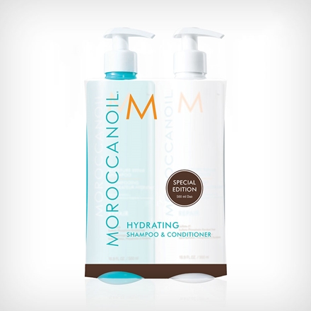 Moroccanoil Hydrating Duo er fugtgivende og giver nyt liv til tørre lokker